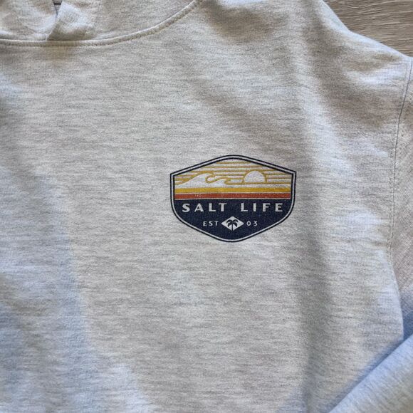 Salt Life Sweashirt Gray Men's-Size XL - Picture 4 of 6